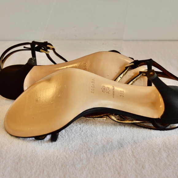 🏷️ NWT  Escada Swarovski Crystal Embellished Heels - Picture 7 of 14